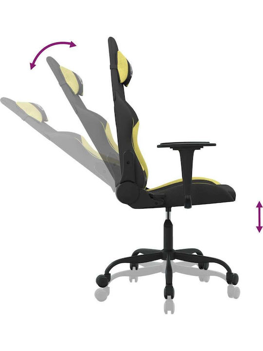 vidaXL 3143717 Scaun Gaming Black / Light Green