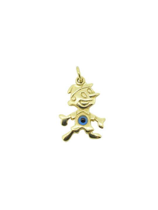 Gold Chain Kids Necklaces Pinocchio 14K ΚΡ0281