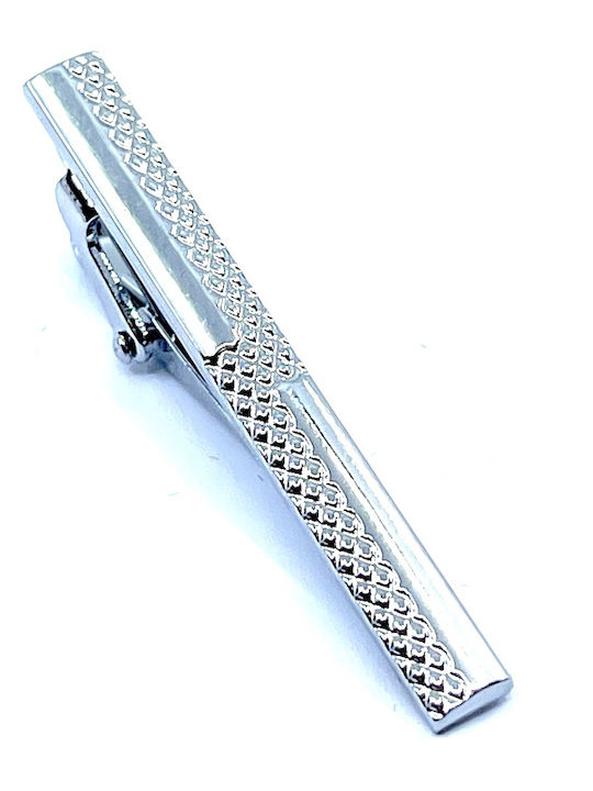 Silber Design Krawattennadel 5 cm