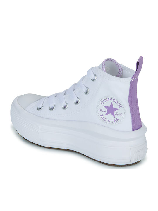 Chuck Taylor All Star Παιδικά Sneakers High Λευκά