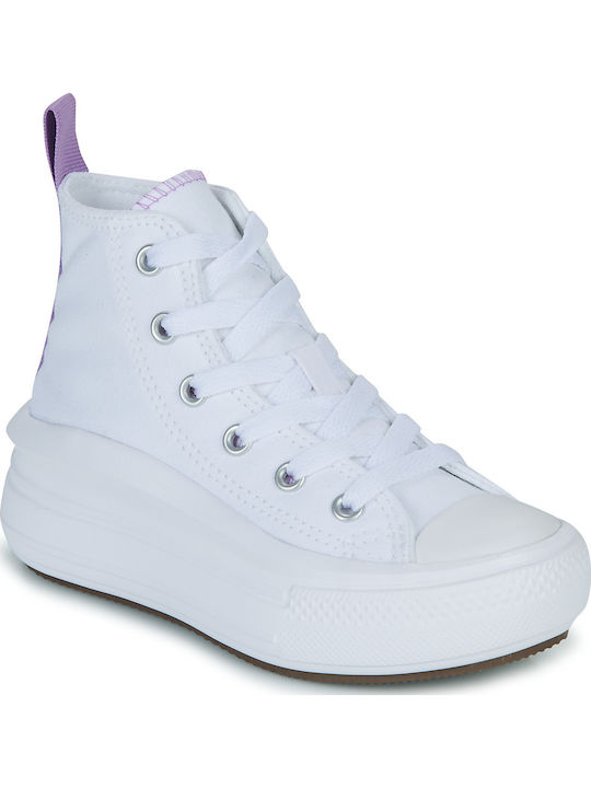 Chuck Taylor All Star Παιδικά Sneakers High Λευκά