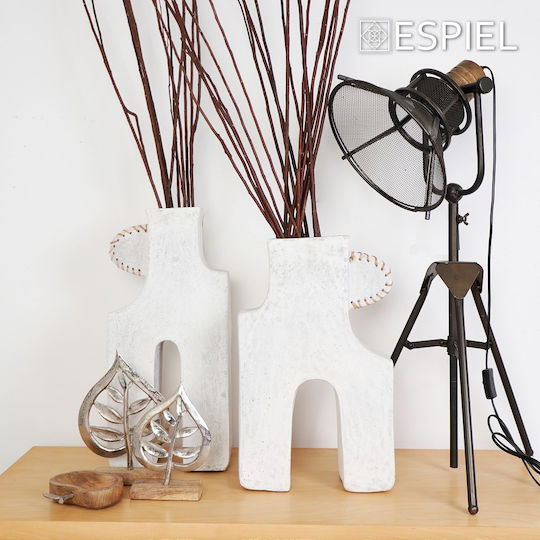 Espiel Βάζο Χάρτινο Ecomix Λευκό Φ25.4xΥ54cm