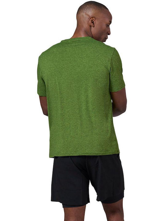 Odlo Men's Athletic T-shirt Short Sleeve Lime Green Melange