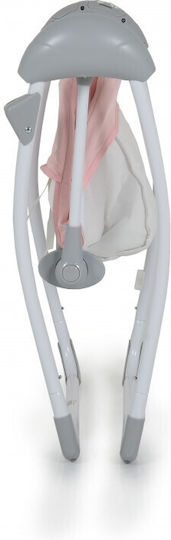 Cangaroo Electric Relax pentru Bebeluși Leagăn Jessica cu Muzică și Vibrații Roz pentru Copil până la 9kg