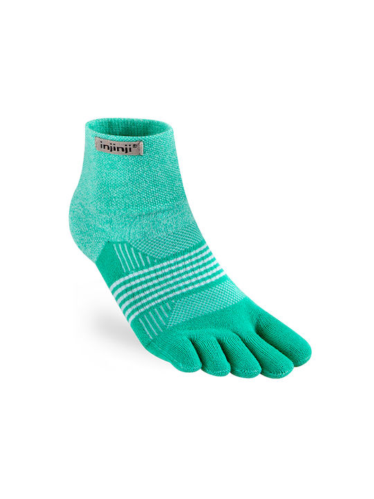Injinji Trail Midweight Mini-Crew Чорапи за Трекинг Зелен 1 чифт
