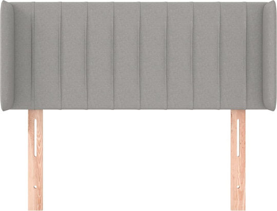 vidaXL Fabric Bed Headboard Light Gray 103x88cm