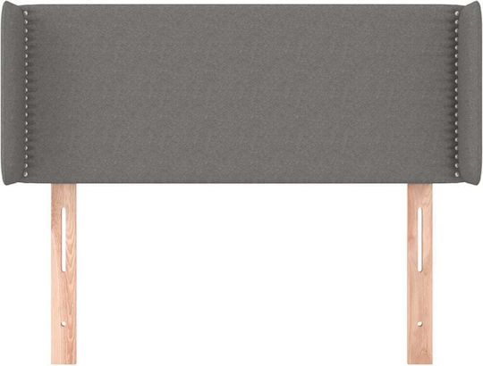 vidaXL Fabric Bed Headboard Dark Gray 103x88cm