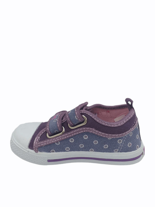 Παιδικά Sneakers με Σκρατς Μωβ
