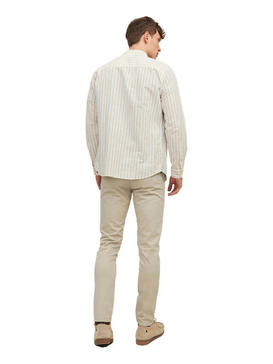 Marco Trousers Chino Elastic in Slim Fit Oxford Tan