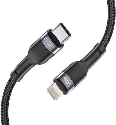 Tech-Protect Ultraboost Braided USB-C to Lightning Cable 30W Black 2m (THP1598)