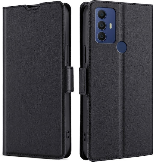 TCL Wallet Δερματίνης Μαύρο (TCL 306 / 305 / 30 SE / 30E)