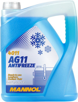 Mannol Αντιψυκτικό Παραφλού Ψυγείου Αυτοκινήτου G11 -40°C Μπλε Χρώμα 5lt