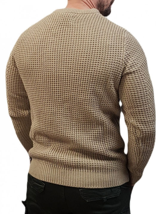 Jack & Jones Men's Long Sleeve Sweater Beige