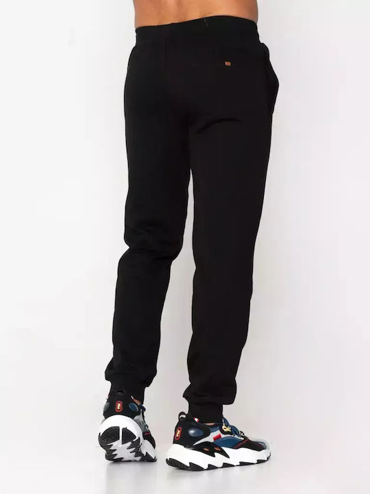 Harrison Sweatpants with Elastic Black