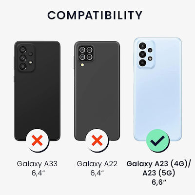 KWmobile Back Cover Σιλικόνης Metallic Blackberry (Galaxy A23)