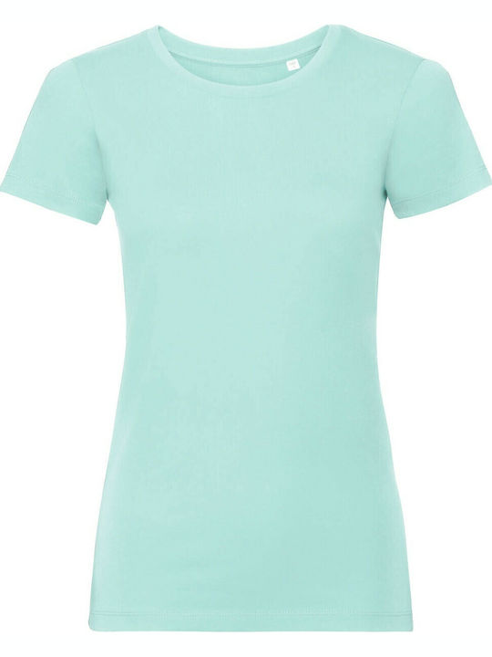 Russell Europe R-108F Women's Short Sleeve Promotional T-Shirt Turquoise R-108F-0