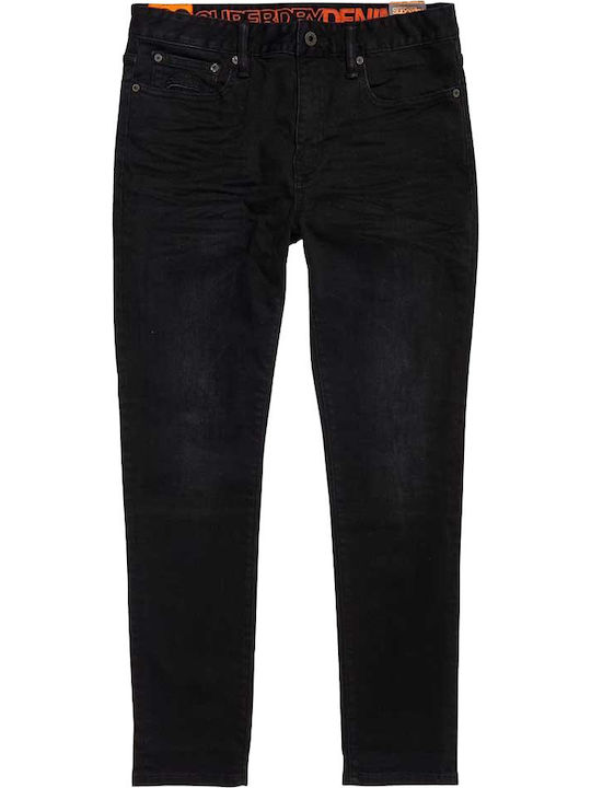 Travis Men's Skinny Fit Black Jeans Pants
