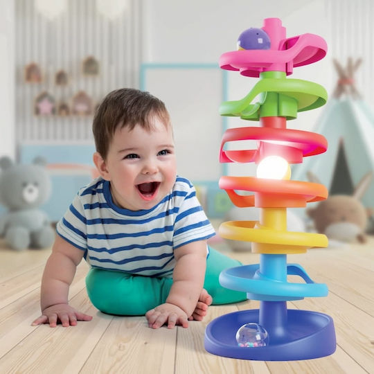 Quercetti Βρεφικό Παιχνίδι Spiral Tower Brightball με Φως για 12+ Μηνών