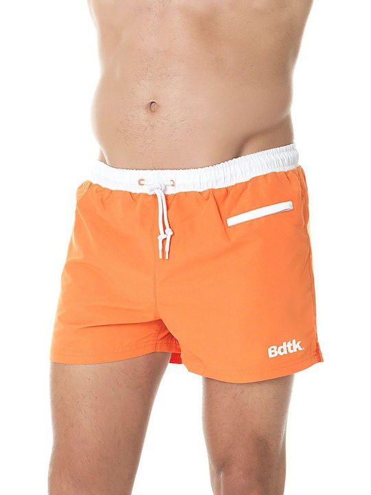 Costum De Baie Bărbați Pantaloni Scurți Portocalii
