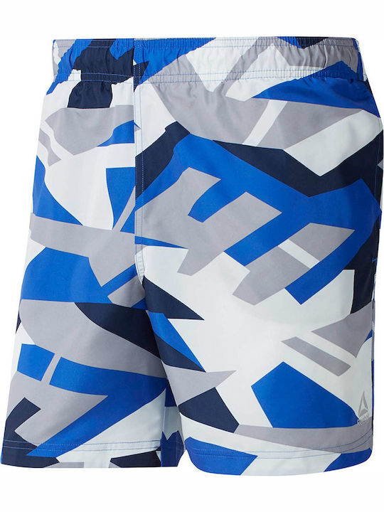 Men's Swimwear Shorts Blue with Patterns