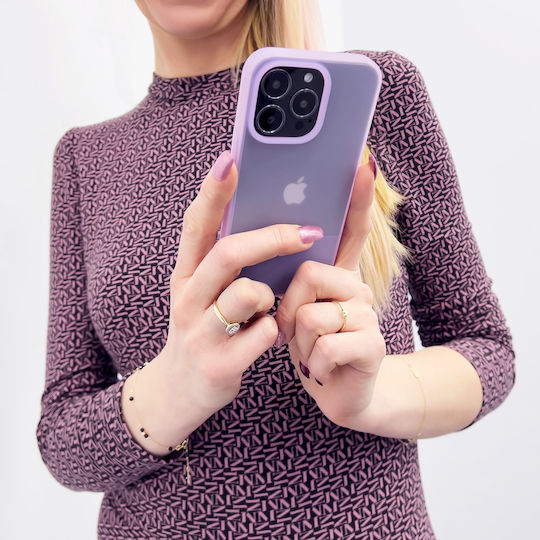Kingxbar Plain Задна корица Силикон Лилав (iPhone 13 Pro)