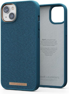 Njord Fabric Tonal Back Cover Υφασμάτινο Deep Sea (iPhone 14 Plus)