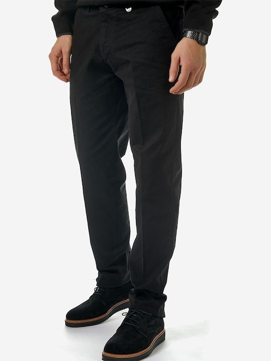 Trousers Chino Elastic in Regular Fit Black