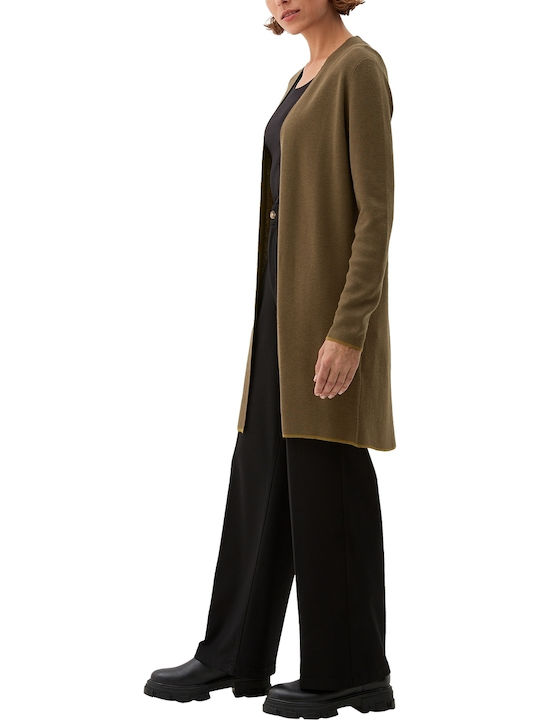 Long Women's Cardigan Khaki