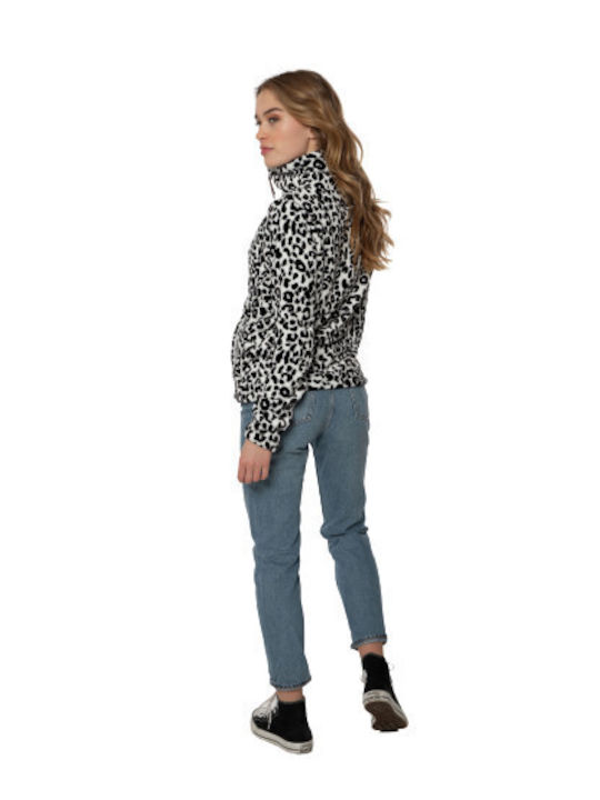 Fleece Damen Jacke in Weiß Farbe
