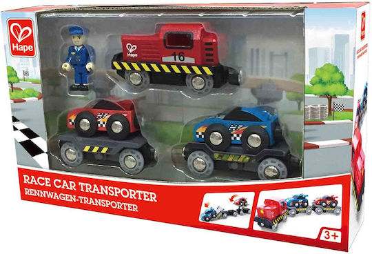 Hape Race Car Transporter Комплект с Камион за 3++ Години E3735
