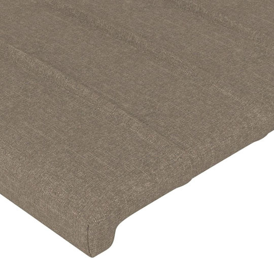 vidaXL Fabric Bed Headboard Taupe 103x88cm