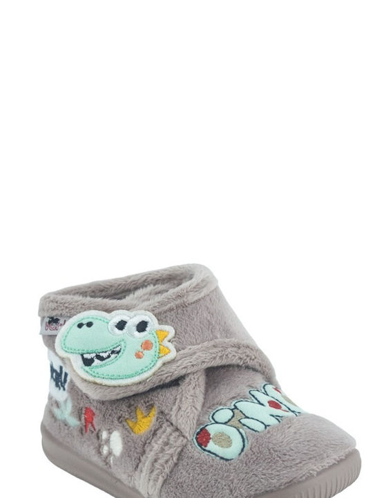 Vulladi Kids Slipper Ankle Boot Gray