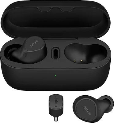 Jabra Evolve2 In-Ear Bluetooth-Freisprecheinrichtung Kopfhörer mit Ladeetui Schwara