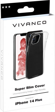Vivanco Super Slim Back Cover Silicon Transparent (iPhone 14 Plus)