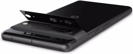 Spigen OPTIK Προστασία Κάμερας Tempered Glass Μαύρο για το Google Pixel 7