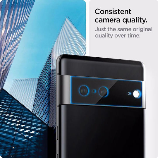 Spigen OPTIK Προστασία Κάμερας Tempered Glass Μαύρο για το Google Pixel 7