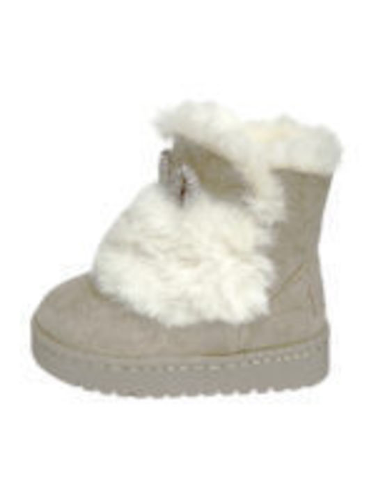 CHILDREN'S BOOTS FOR GIRLS WITH FUR TYPE UGG 83032 BEIGE