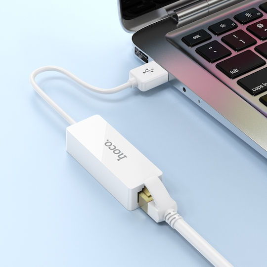 Hoco UA22 Acquire Αντάπτορας Δικτύου USB με Ενσύρματη Σύνδεση Ethernet