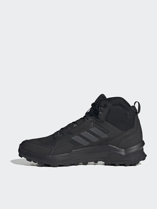 adidas Terrex AX4 Mid GTX Men's Hiking Boots Waterproof With Gore-Tex Membrane Core Black / Carbon / Grey Four