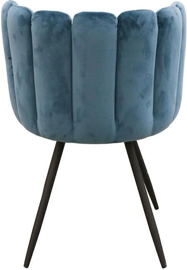 Sessel Samt Petrol 52.5x50.5x80cm