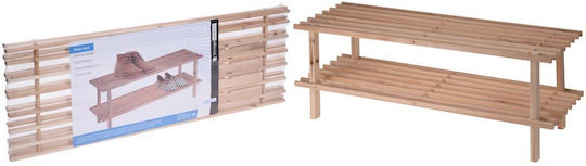 Organizatoare Pantofi Din Lemn Masiv Cu 2 Rafturi Bej 77x26x30cm 784060020 Organizatoare Pantofi Din Lemn Masiv Cu 2 Rafturi Bej 77x26x30cm 784060020