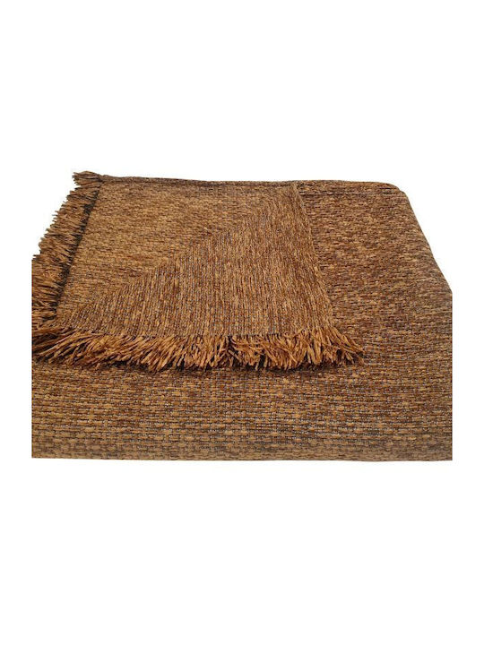 Le Blanc Ριχτάρι Πολυθρόνας Chenille 180x180εκ. Light Brown