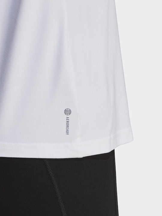 Aeroready Train Essentials Damen Bluse Ärmellos Weiß