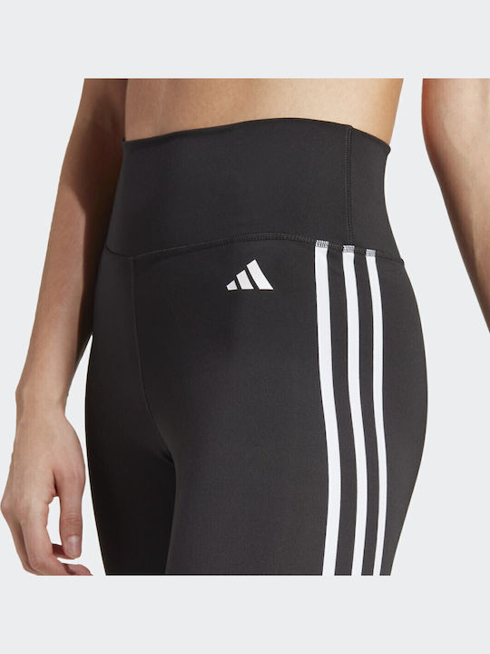Performance Schulung Frauen Gekürzt Leggings Hochgeschnitten Schwarz