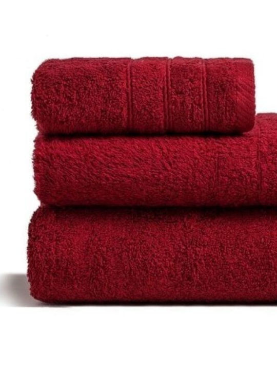 Melinen Facecloth Fresca 50x90cm Bordeaux Weight 500gr/m²