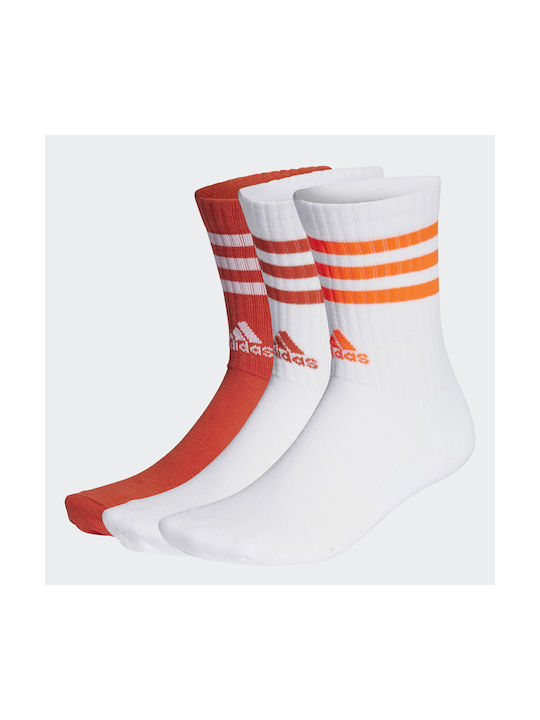 Adidas 3S C Spw Crw Αθλητικές Κάλτσες Πολύχρωμες 3 Ζεύγη