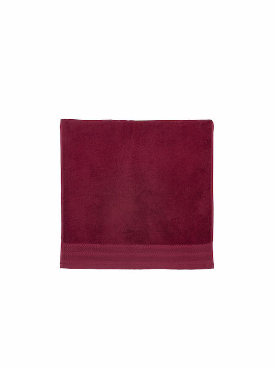 Nef-Nef Homeware Facecloth 50x90cm Bordo Weight 550gr/m²