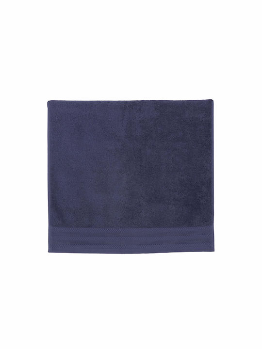 Nef-Nef Homeware Badehandtuch 80x160εκ. Navy Gewicht 550gr/m²