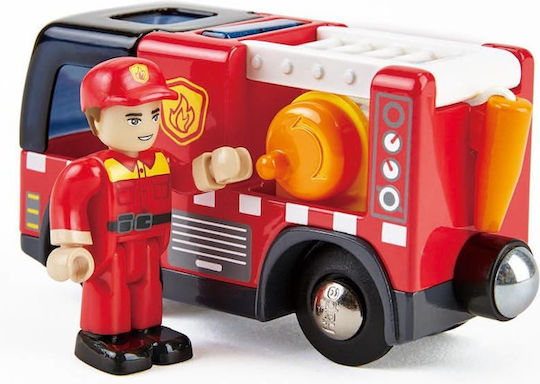 Hape Fire Truck Rescue Team Toy Car for 3+ Years