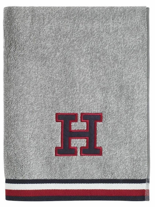 Tommy Hilfiger Bath Towel Teddy 70x140cm Grey Weight 500gr/m²